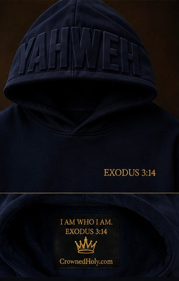NAME ABOVE ALL — YAHWEH Hoodie | Midnight Navy