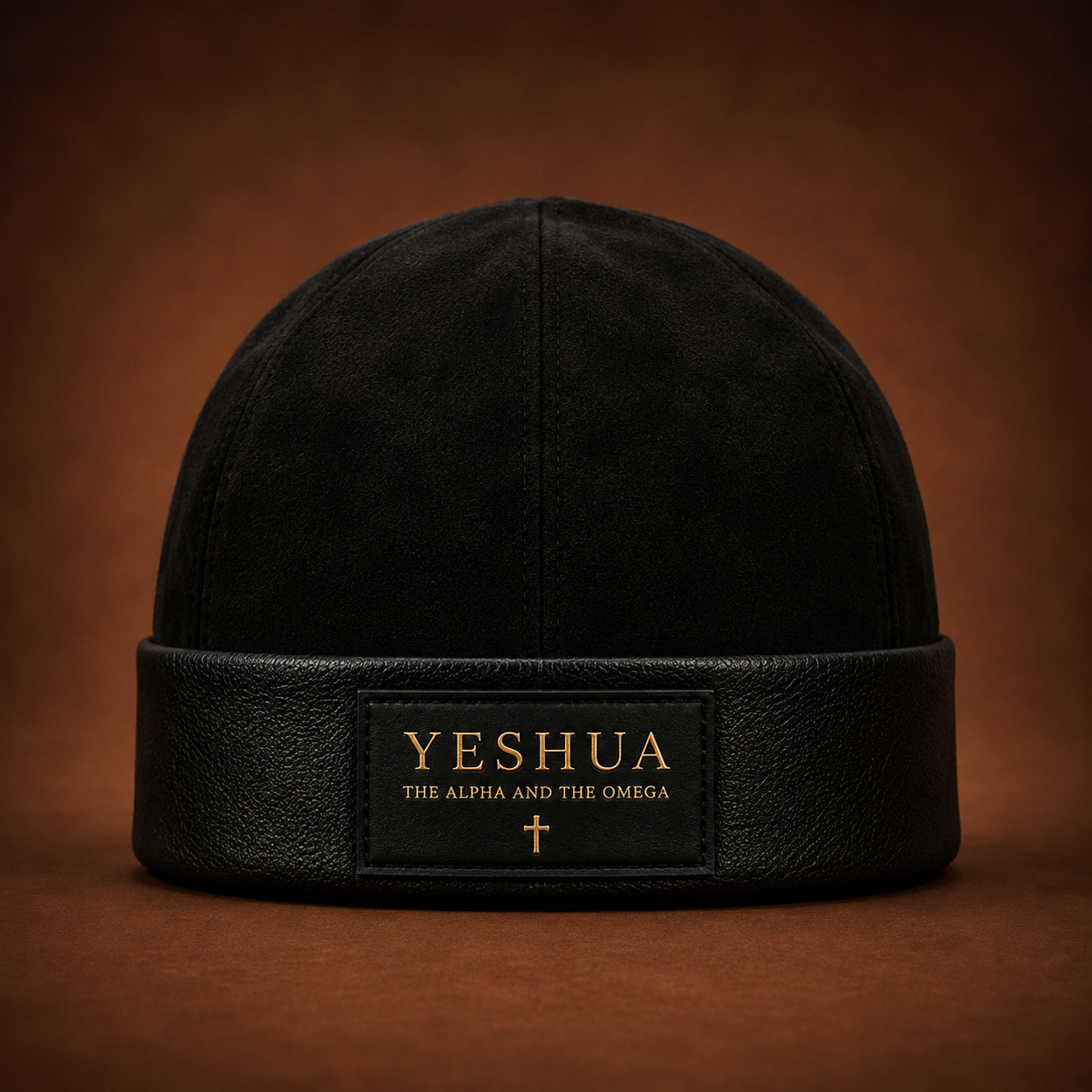 THE ALPHA & OMEGA 
Beanie — Onyx Black