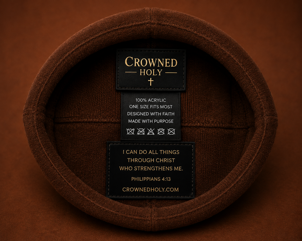 THE FAITH CROWN — MOCHA BROWN BEANIE