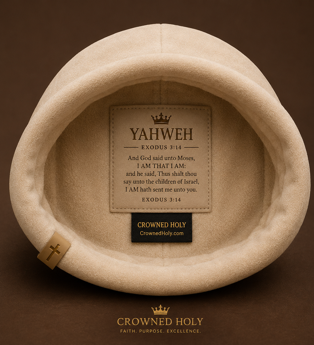 YAHWEH — I AM Cream Suede Beanie