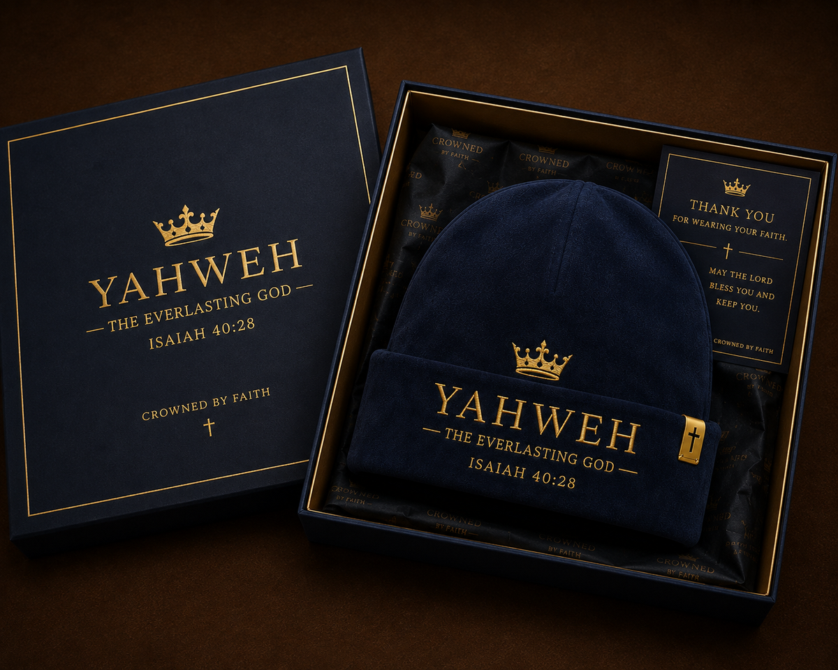 The Everlasting — YAHWEH Midnight Navy Suede Beanie