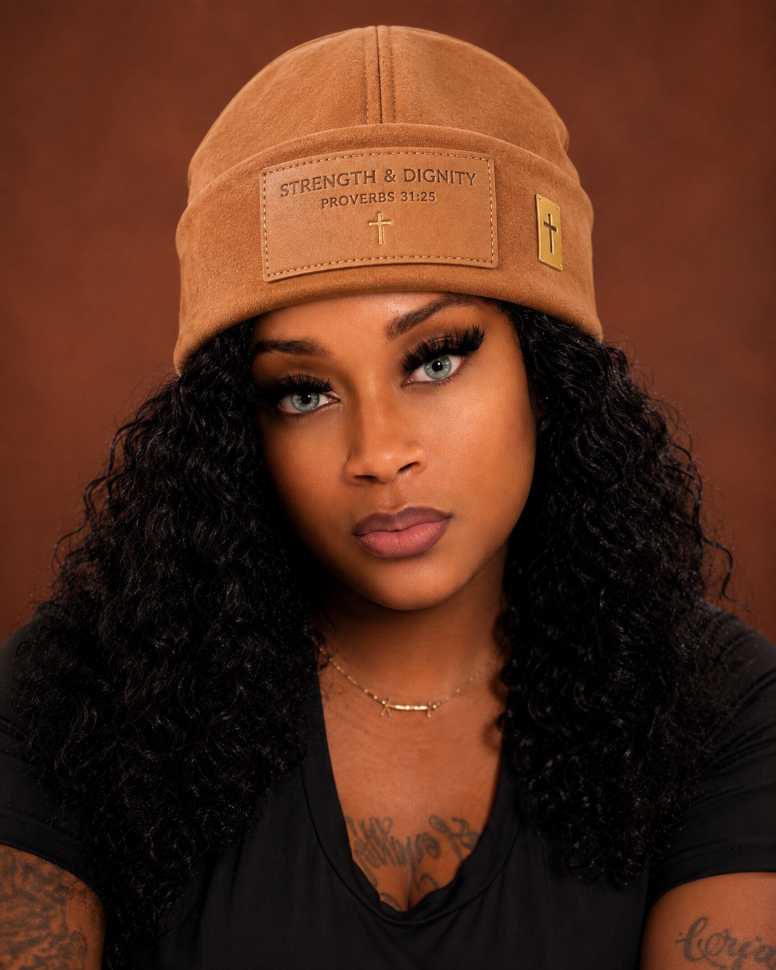 Strength & Dignity — Suede Beanie