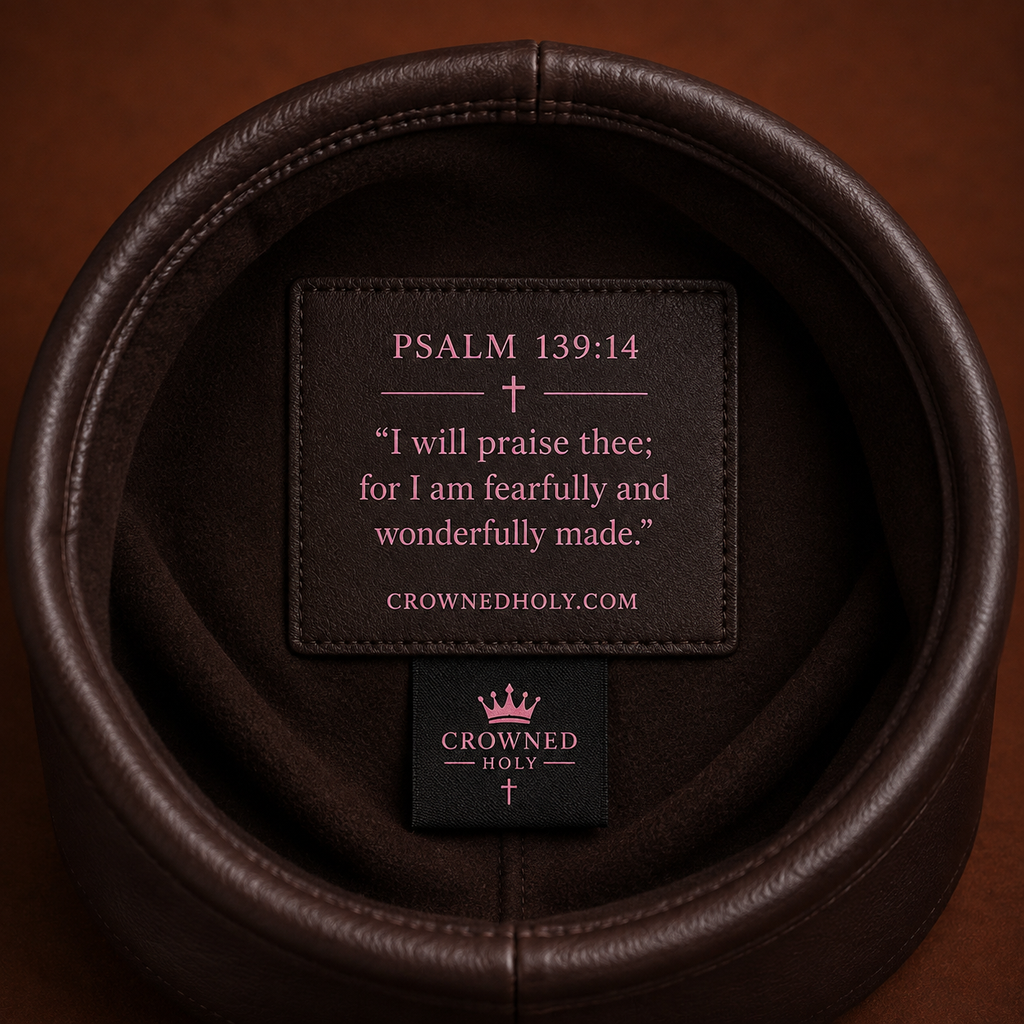 Created Different — Espresso Leather Beanie