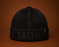UNSHAKEN FAITH — Onyx Suede Beanie