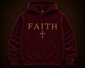 WALK BY FAITH — Covenant Burgundy Hoodie