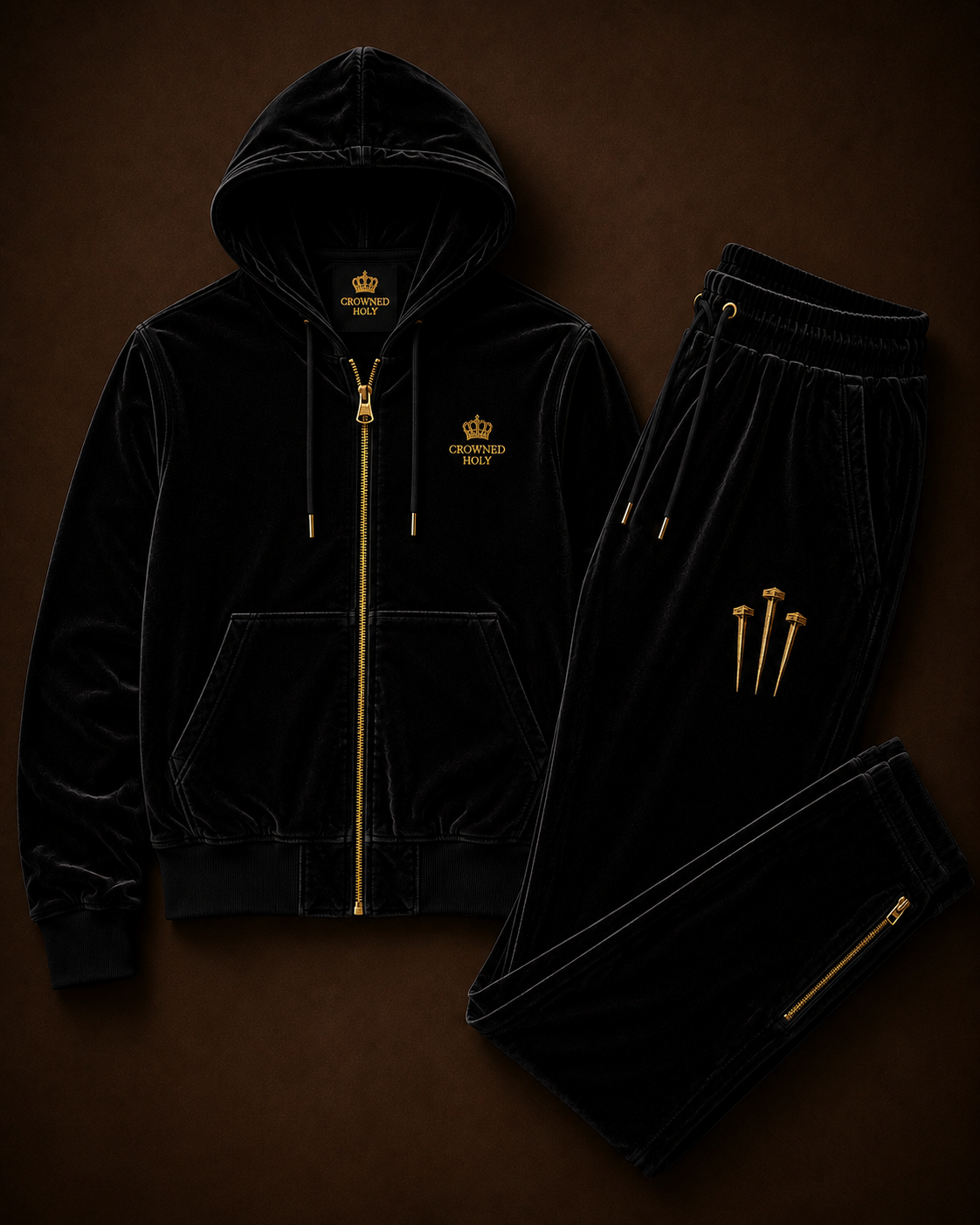 KING OF KINGS — Onyx Velour Set