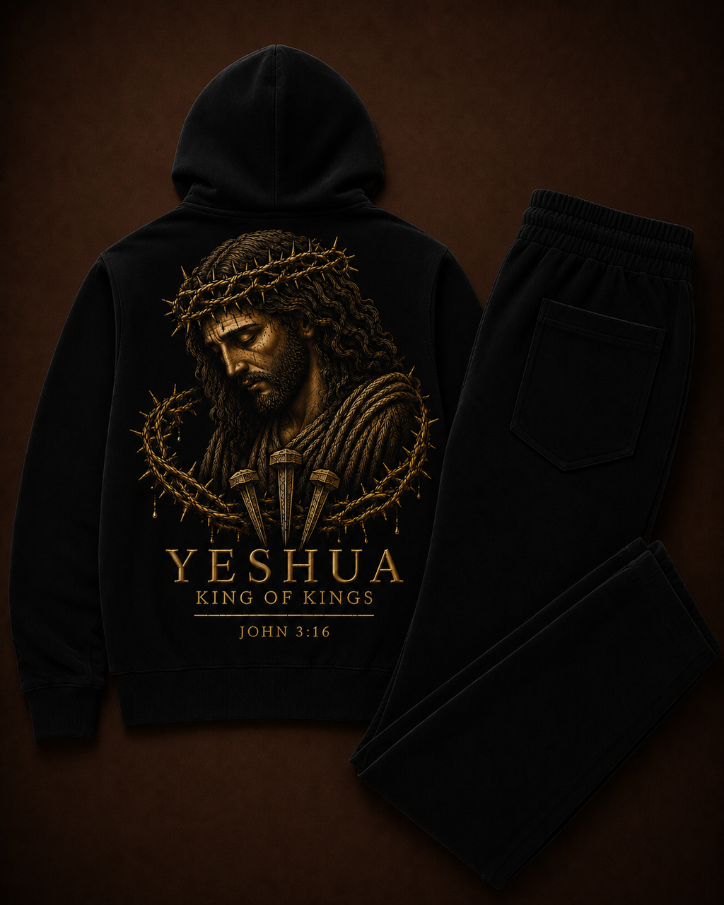 KING OF KINGS — Onyx Velour Set