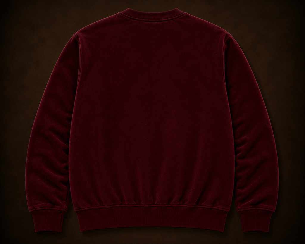 KING ABOVE ALL — Royal Burgundy Crewneck