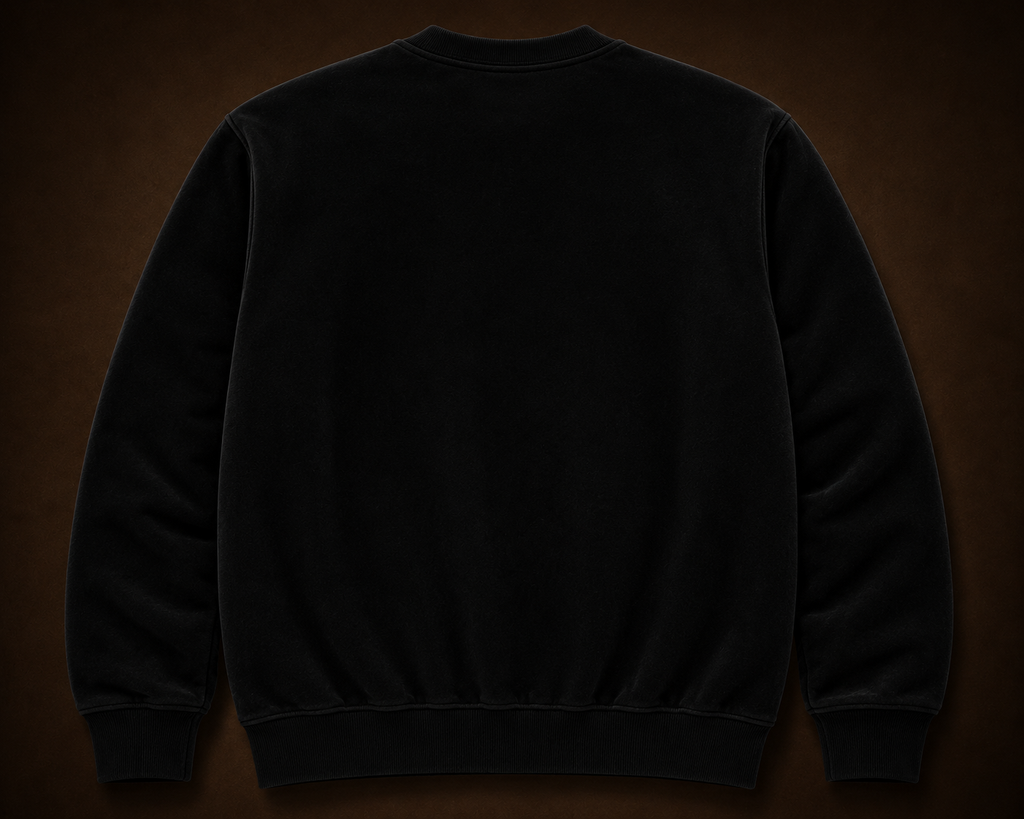 KING ABOVE ALL — Onyx Black Crewneck