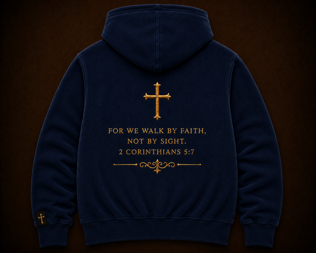 WALK BY FAITH — Royal Navy Hoodie