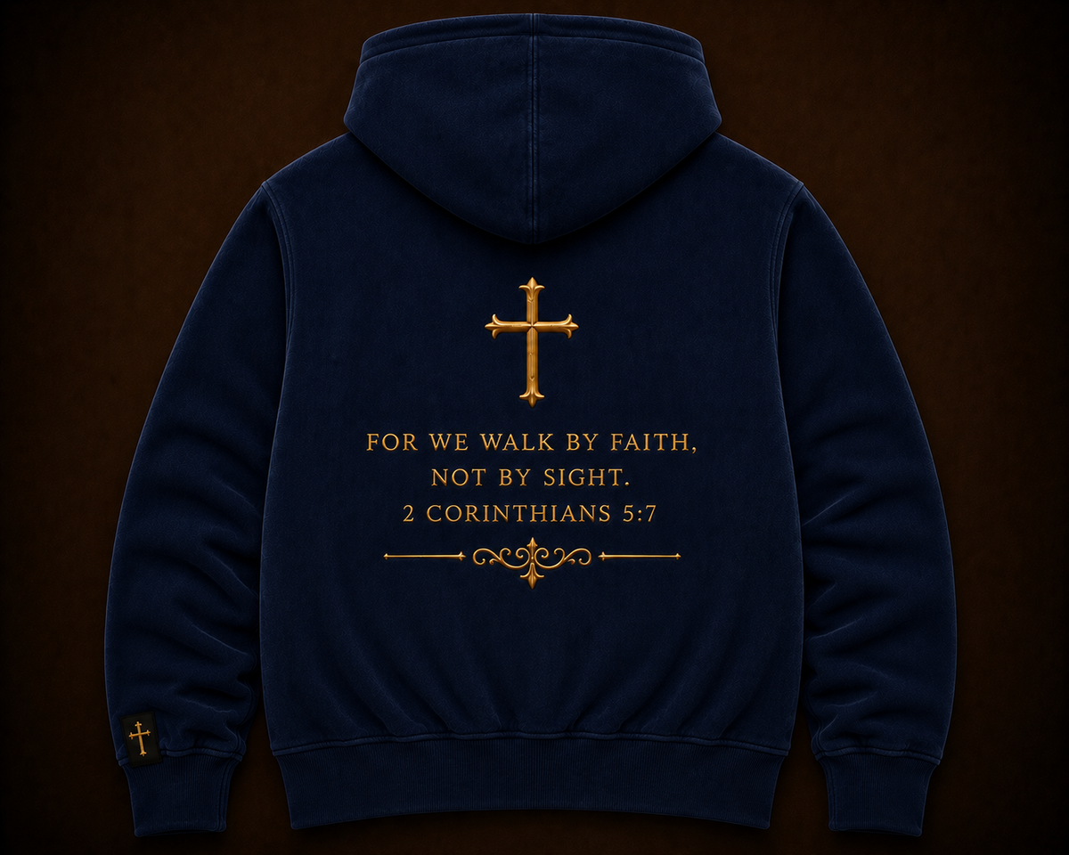 WALK BY FAITH — Royal Navy Hoodie