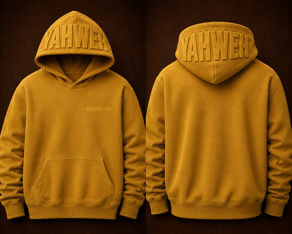 NAME ABOVE ALL — YAHWEH Hoodie | Antique Gold