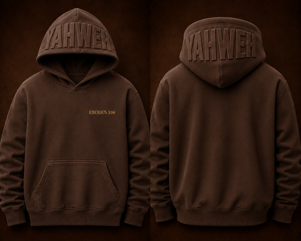 NAME ABOVE ALL — YAHWEH Hoodie | Covenant Brown
