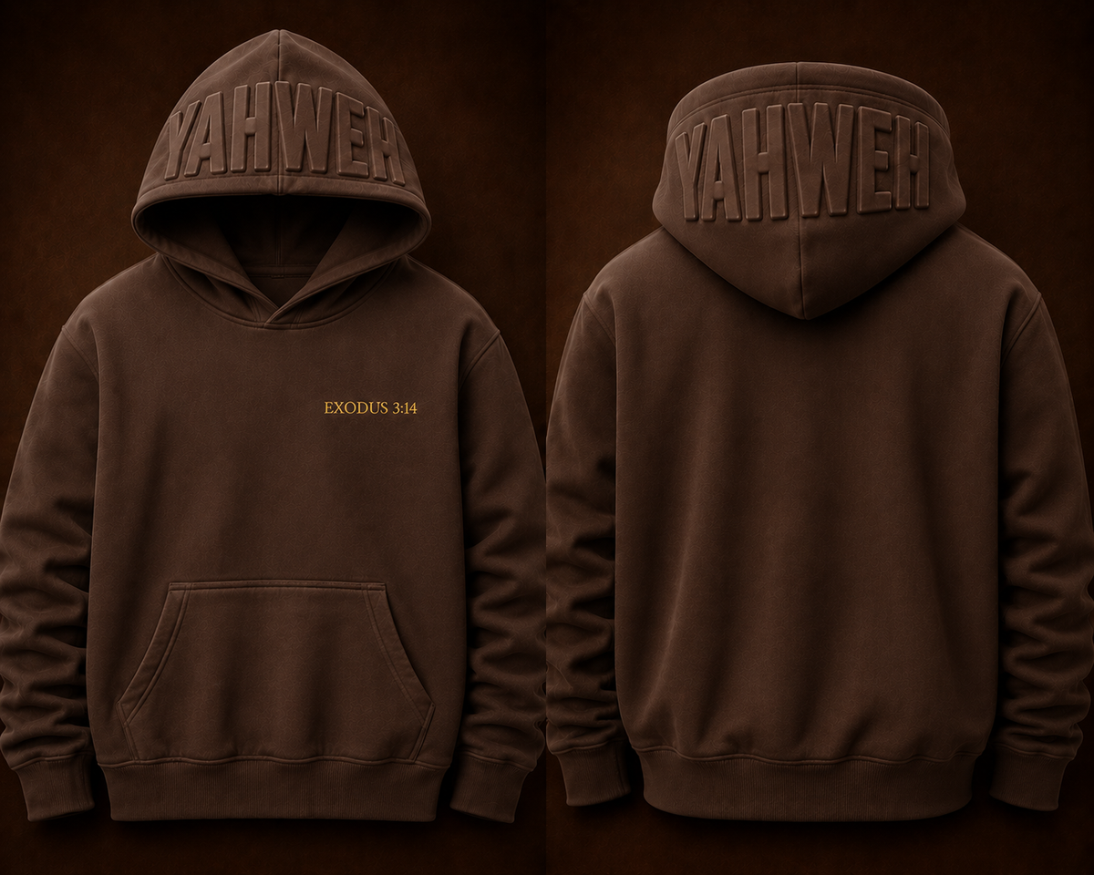 NAME ABOVE ALL — YAHWEH Hoodie | Covenant Brown