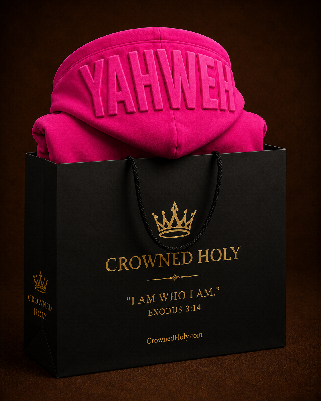 YAHWEH — Chosen in Fuchsia Hoodie
