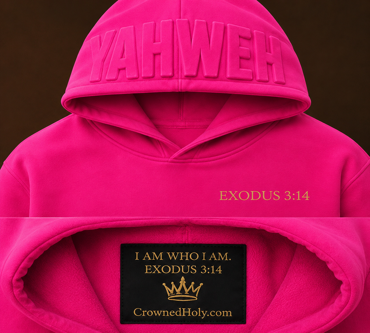 YAHWEH — Chosen in Fuchsia Hoodie