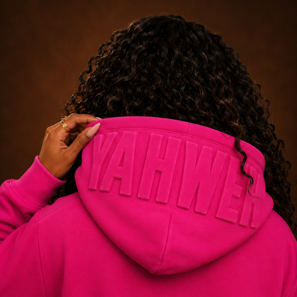 YAHWEH — Chosen in Fuchsia Hoodie