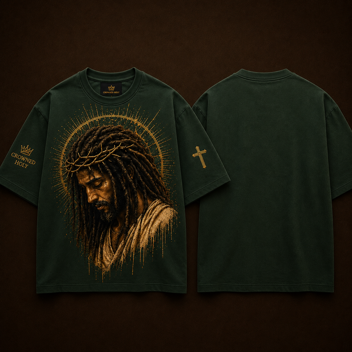 CROWNED IN SACRIFICE — Gethsemane Tee.