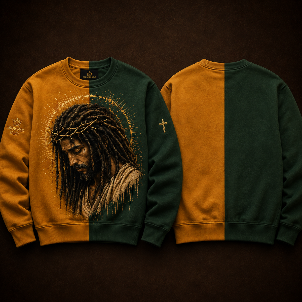 CROWNED IN SACRIFICE sweat shirt